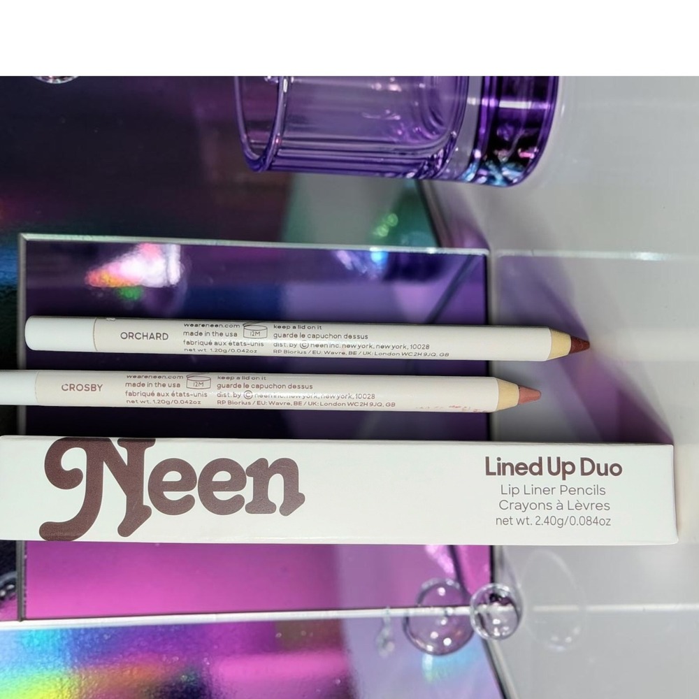 Neen - Lined Up Duo Lip Liner Pencils -Shade: Crosby & Orchard - *NIB*